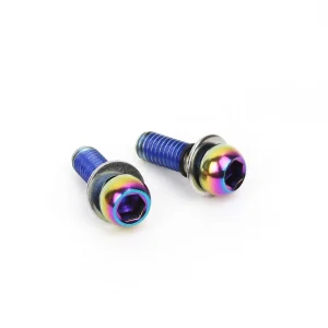 Par de pernos de estribo SRAM de acero inoxidable acabado Rainbow #00.5318.006.005